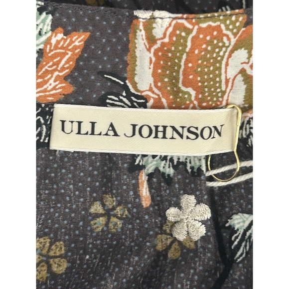 Ulla Johnson Alyssa Multicolored Floral Butterfly Tiered Skirt New Size 6 - Picture 3 of 10